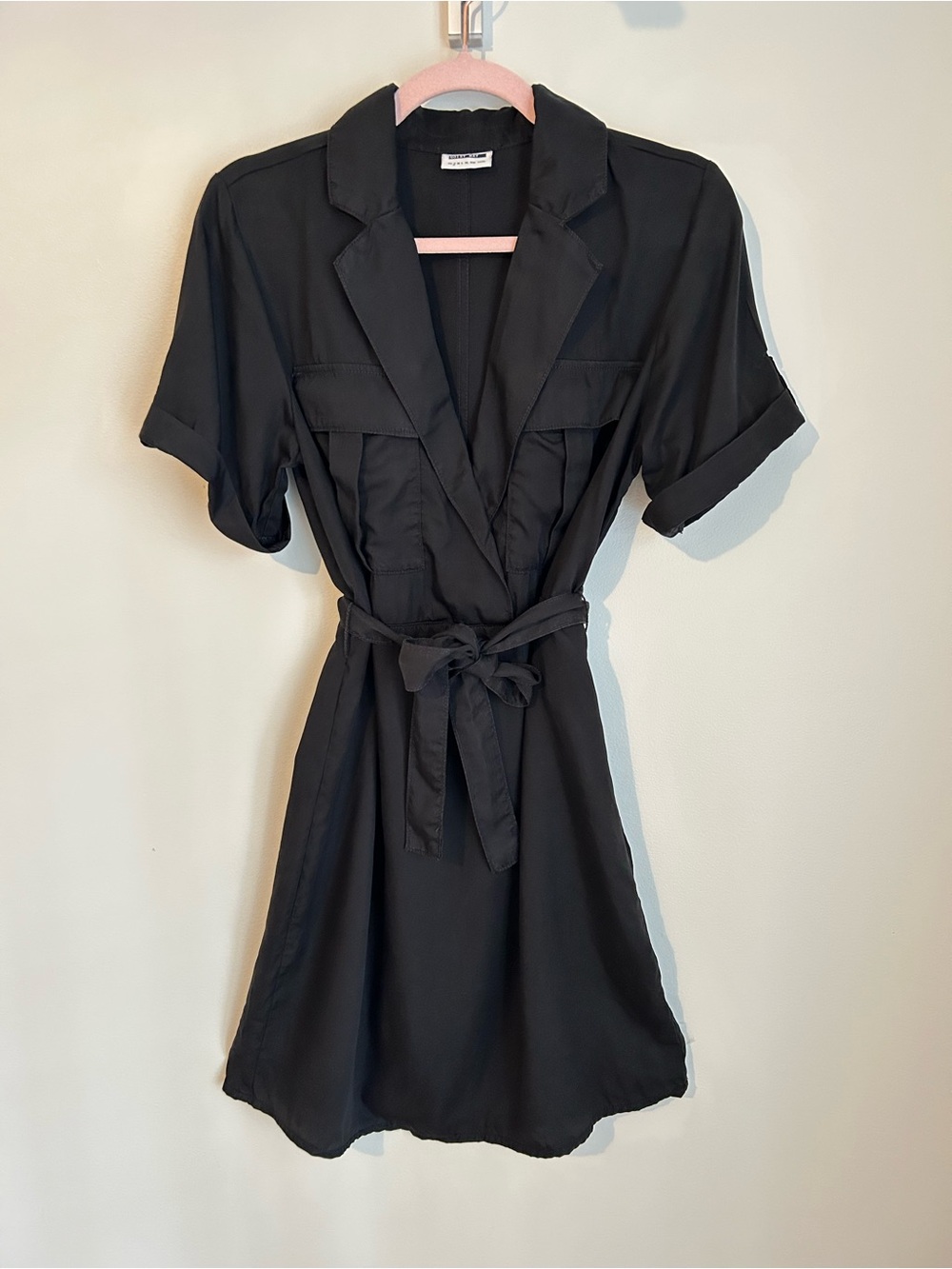 Noisy May Black Shirt Dress, Size Small